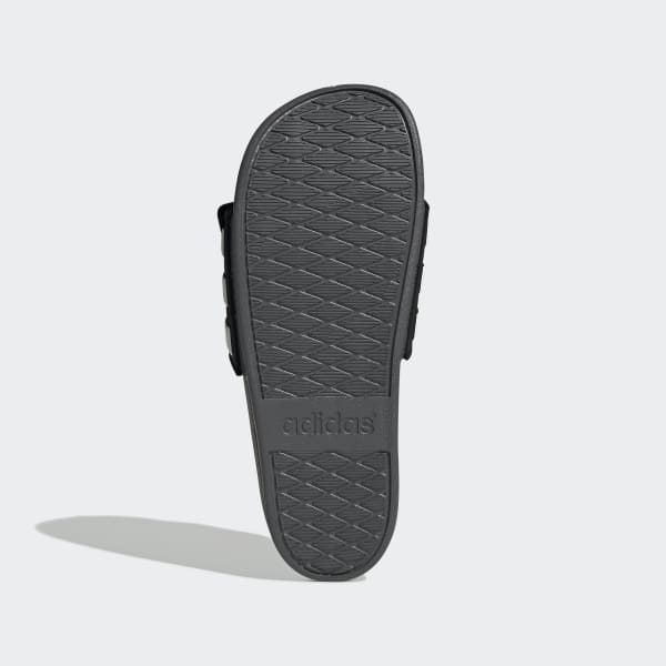 Black Adilette Comfort Adjustable Slides