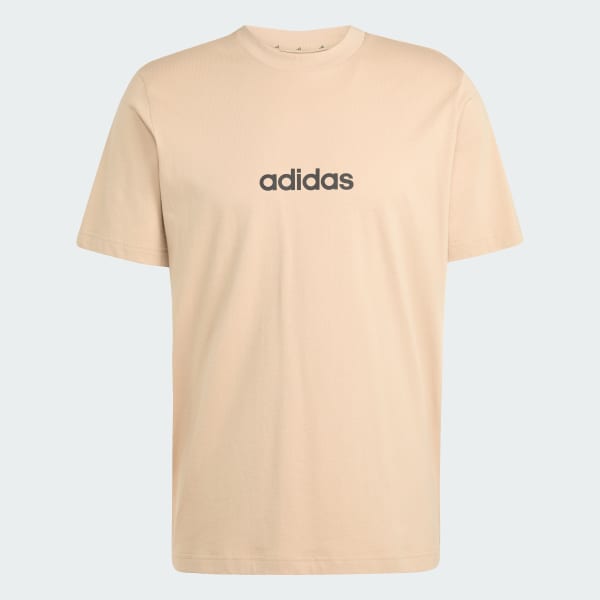 Brown Essentials Linear Single Jersey Tee