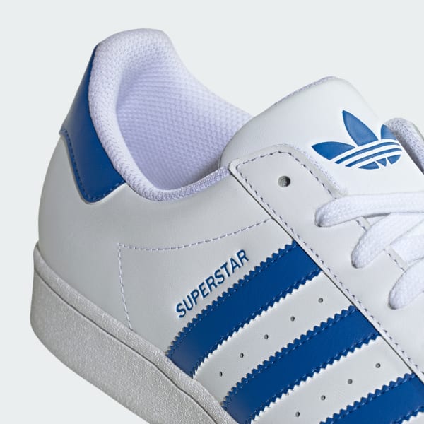 Adidas Originals Men s Superstar Sneakers Size 8.5 White Blue