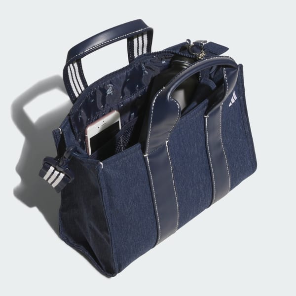 Blue Denim-Look Heather Round Tote Bag