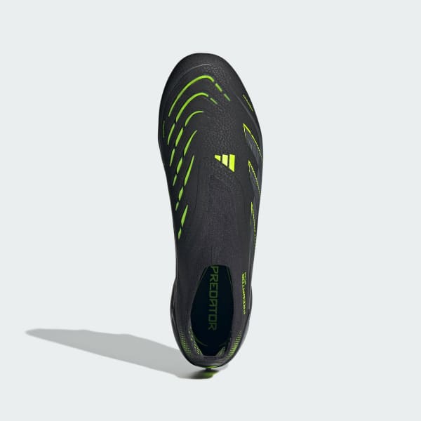 Nero Scarpe da calcio Predator Elite Laceless per terreni compatti