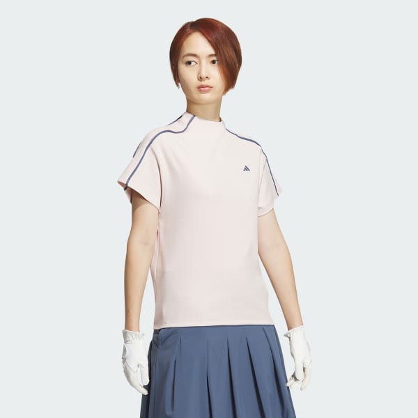 Pink Loose Fit Boat Neck Short Sleeve Shirt