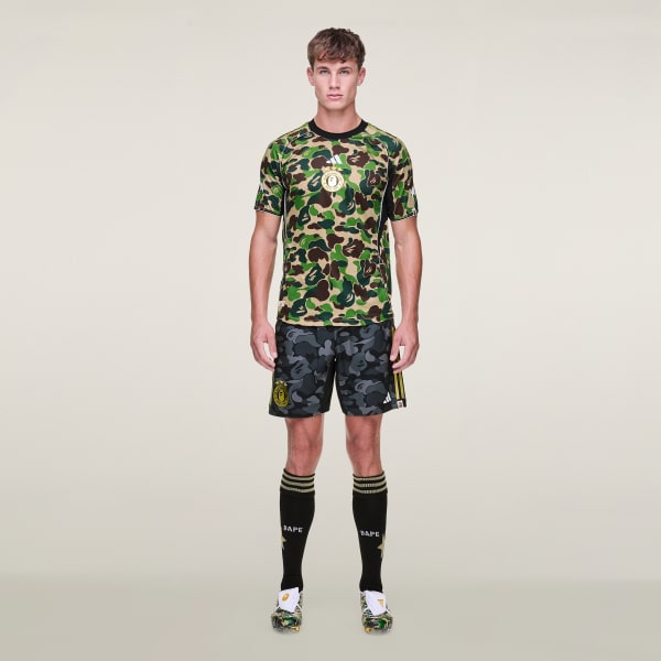 สีดำ กางเกงขาสั้น BAPE FB