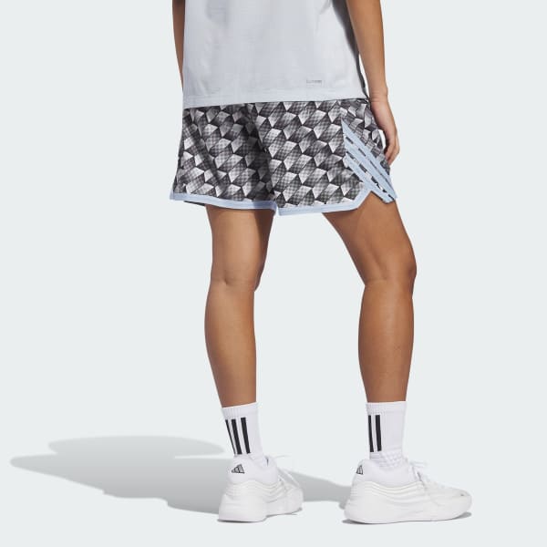Grey ADIDAS CRAZY LITE KALEIDOSCOPE AOP SHORTS