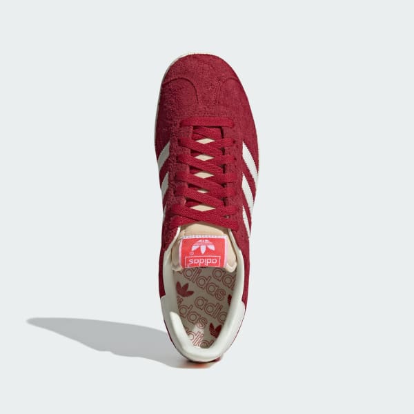 Adidas gazelle trainers burgundy hot sale