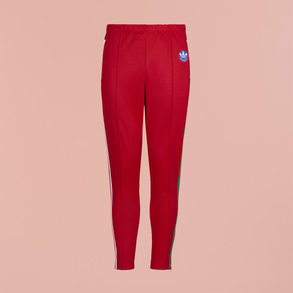 Czerwony adidas x Gucci Cotton Jersey Sweat Pants BUI37