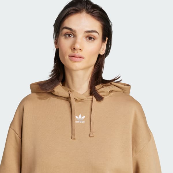 第一ネット adidas Free | Brown - Hoodie Fleece Oversized Essentials メンズウェア