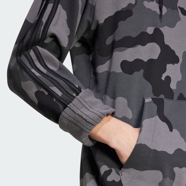 adidas Sudadera con Gorro Seasonal Essentials Camouflage Negro adidas Mexico