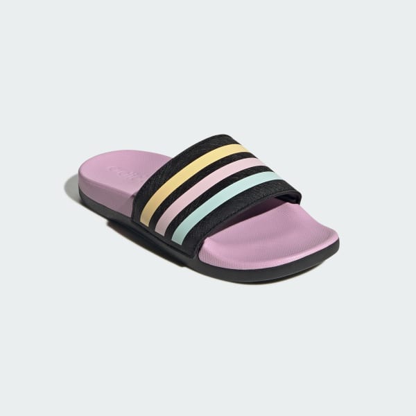 Black Adilette Comfort Slides Kids