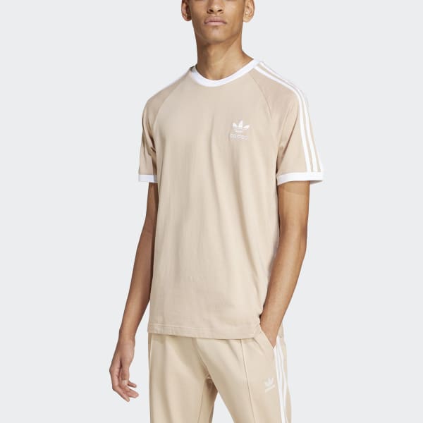 ★★送料無料★★adidas Originals MEN'S 3-STRIPES TEE / BEIGE adidas originals Adicolor Classics 3-Stripes T-shirt 'Wonder