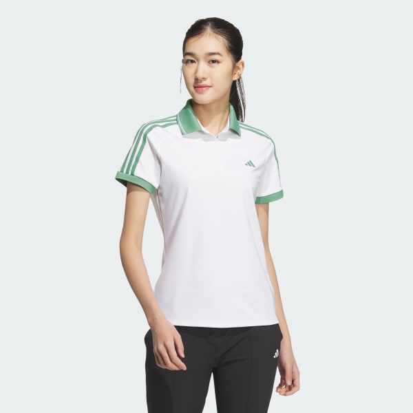 adidas 3 Stripes HEAT.RDY Short Sleeve Polo Shirt White adidas Philippines