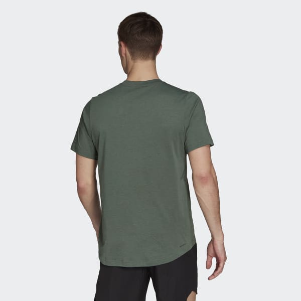 สีเขียว เสื้อยืด AEROREADY Designed to Move Feelready Sport