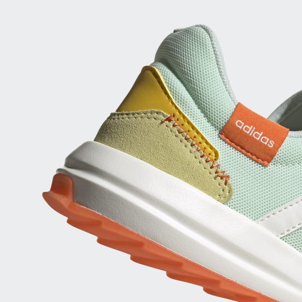 yellow adidas retro run