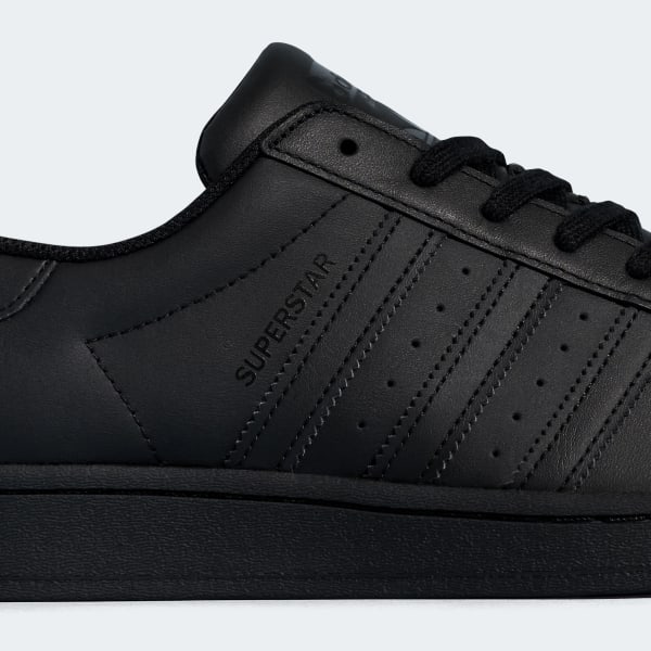 black adidas superstar men's