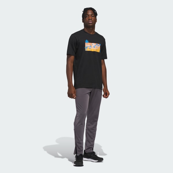 Negro Playera Gráfico Summer Sunset