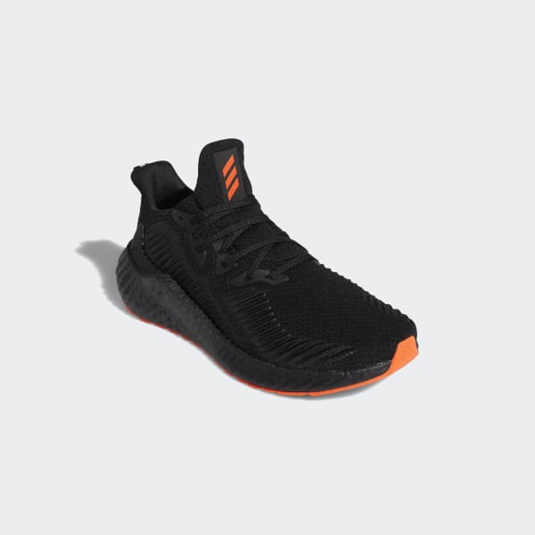 Schwarz Alphaboost Schuh