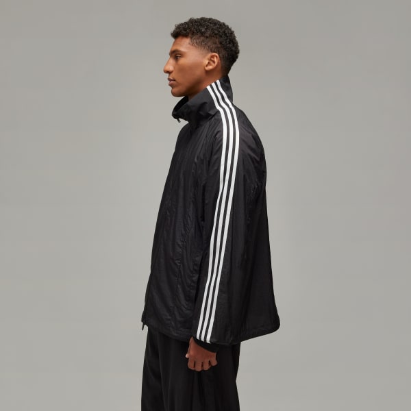adidas Y-3 3-Stripes Nylon Shell Jacket - Black | Free