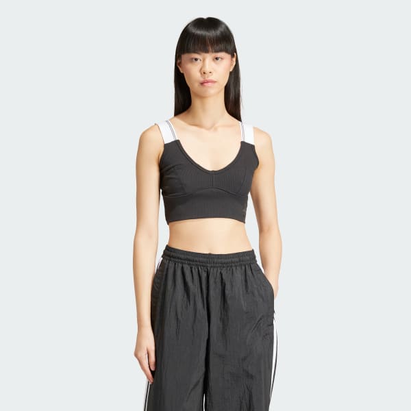 Negro Top Tipo Bra Tape