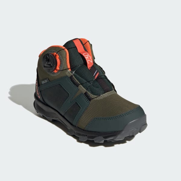 Green Terrex BOA Mid RAIN.RDY Hiking Shoes