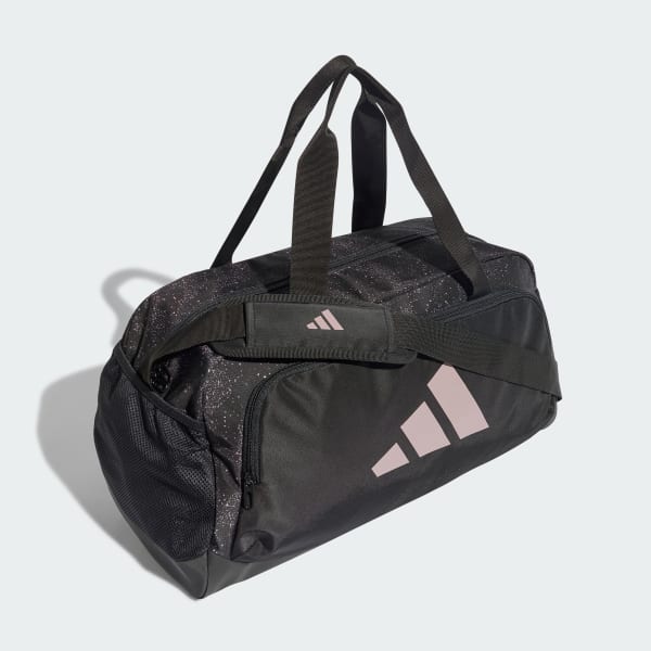 Black adidas DEFENDER GRAPHIC GYM BAG SMALL
