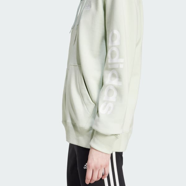 Adidas linear full zip hoodie best sale