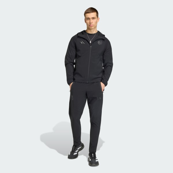 Μαύρο Real Madrid Travel Full Zip Windbreaker