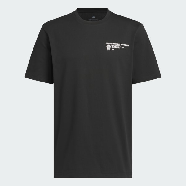 Black Worldwide Hoops Graphic Tee