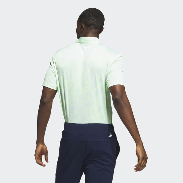 Green Aerial Jacquard Golf Polo Shirt