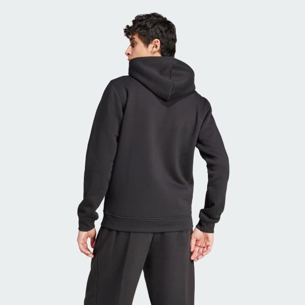 Svart Trefoil Essentials Full-Zip Hoodie