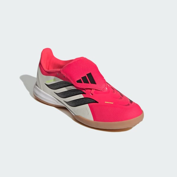 Merah Sepatu Sepak Bola Predator League Lidah Fold-Over Indoor Anak