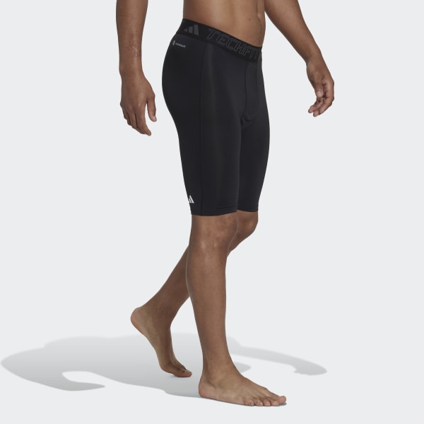 Adidas Techfit Compression Tights Shorts Mens Size S Black GU7311 Black $28