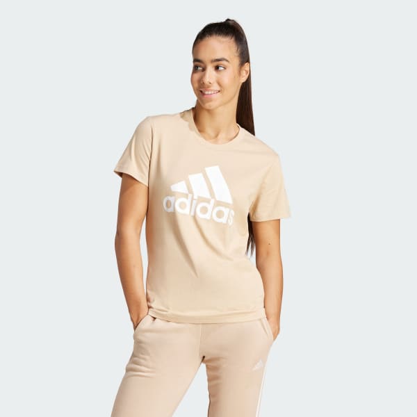 Beige Camiseta LOUNGEWEAR Essentials Logo
