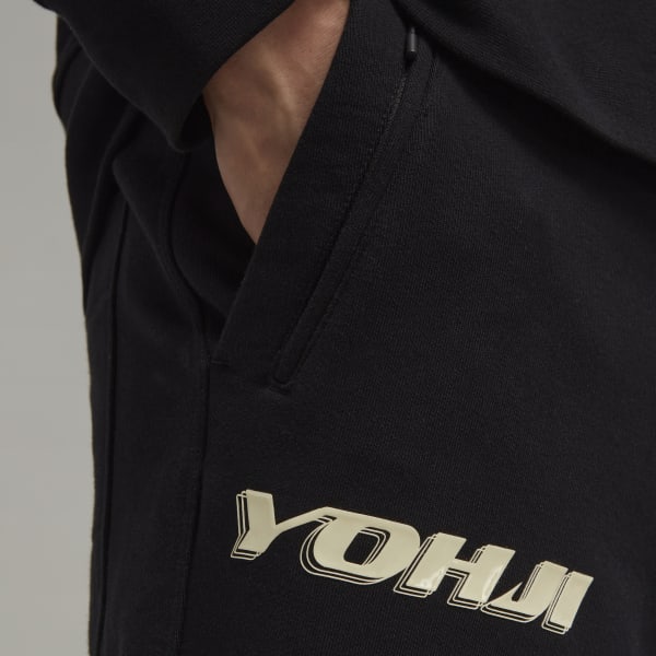 cierna Y-3 Graphic Cuffed Pants BWS65