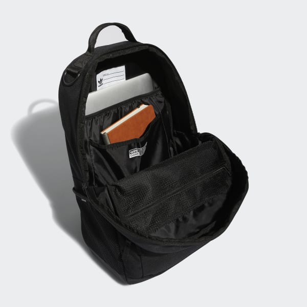 adidas Originals Originals National Premium Faux Leather Backpack in Black  for Men