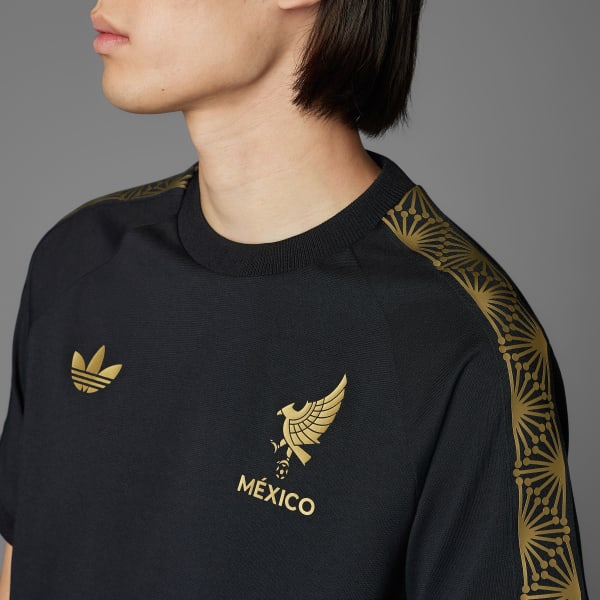 アディダス メキシコ代表 ゴールドTシャツ - ブラック