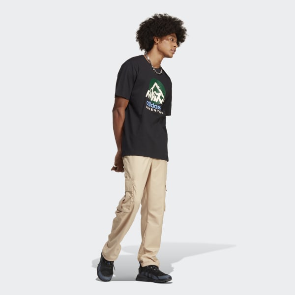 Black adidas Adventure Mountain Front Tee