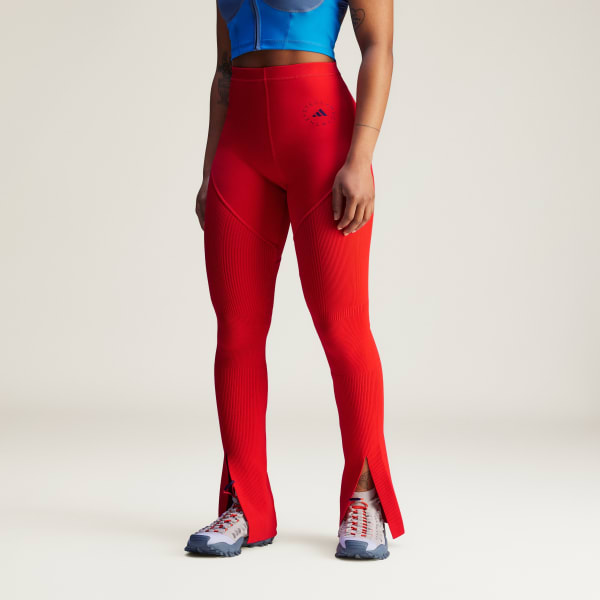 Κόκκινο adidas by Stella McCartney TrueStrength Flat-Knit Pants