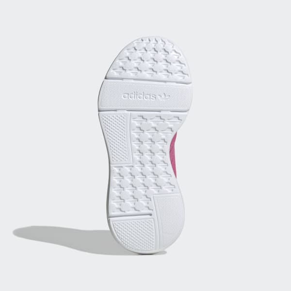 Swift run grey/pink grade school girls' shoe top