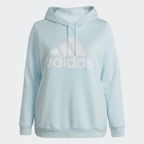 Niebieski Essentials Logo Fleece Hoodie (Plus Size) IXV15
