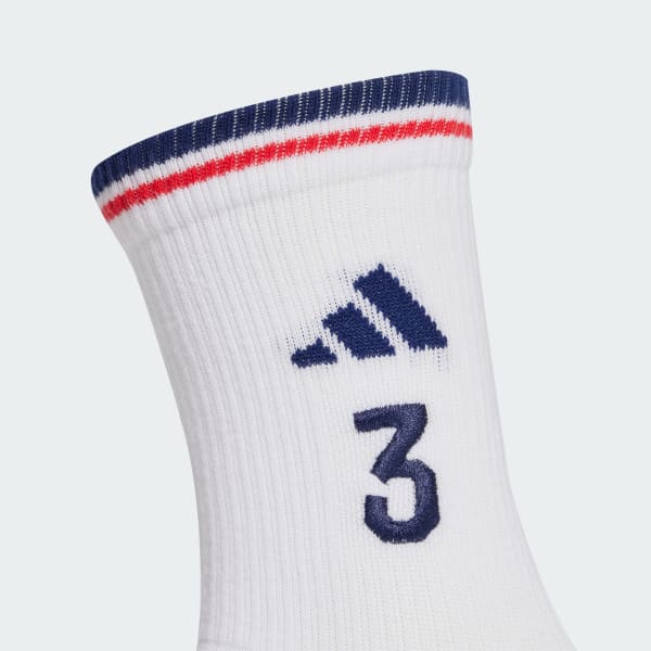 สีขาว ถุงเท้าพิมพ์ลาย