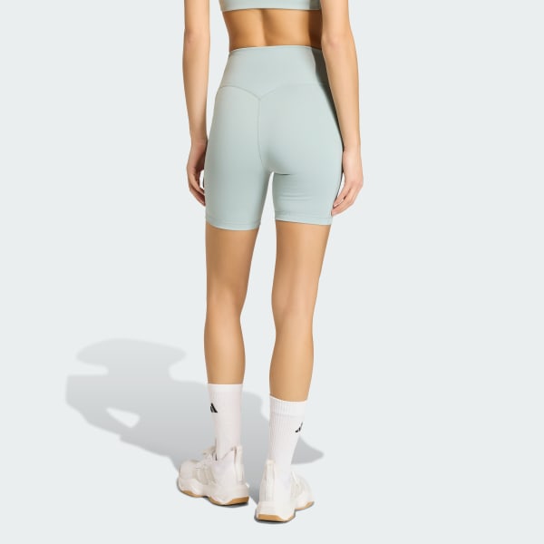 Green Optime Workout Short Leggings