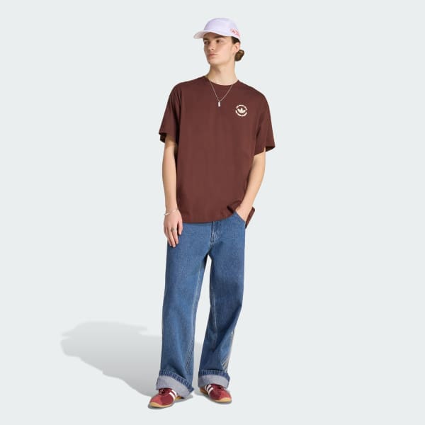 Brown CAMEL TREFFY GRAPHIC TEE