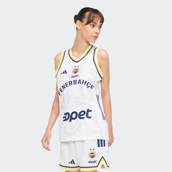 White Fenerbahçe Basketball 25/26 Training Women Jersey
