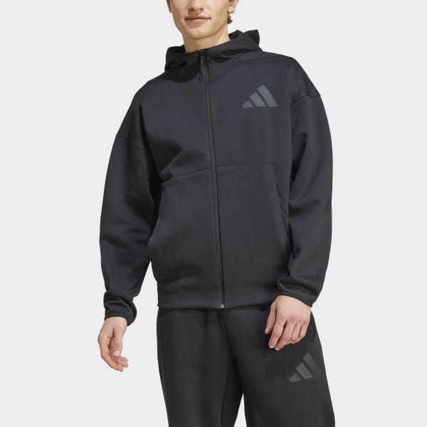 Jaqueta Capuz New adidas Z.N.E. Full-Zip - Preto adidas | adidas