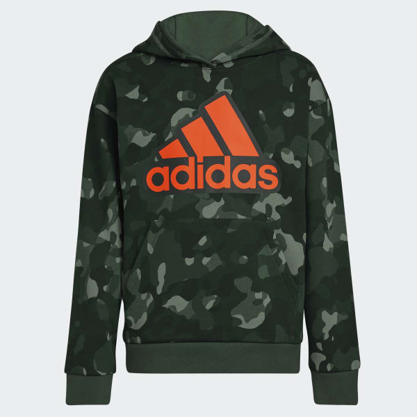 🧥 adidas Camo Allover Print Pullover Hoodie - Green | Free Shipping ...