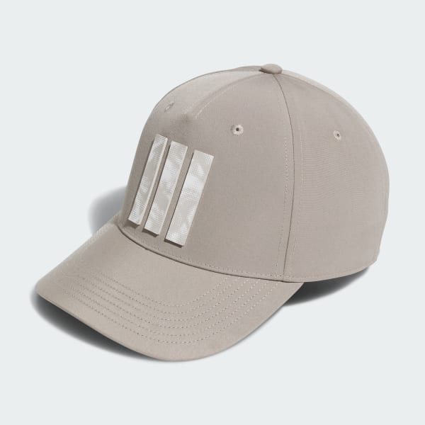 Beige Tour 3-Stripes Print Hat