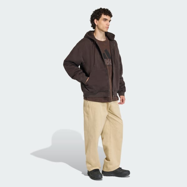 Brown 아디다스 이큅먼트 드릴 패디드 후디