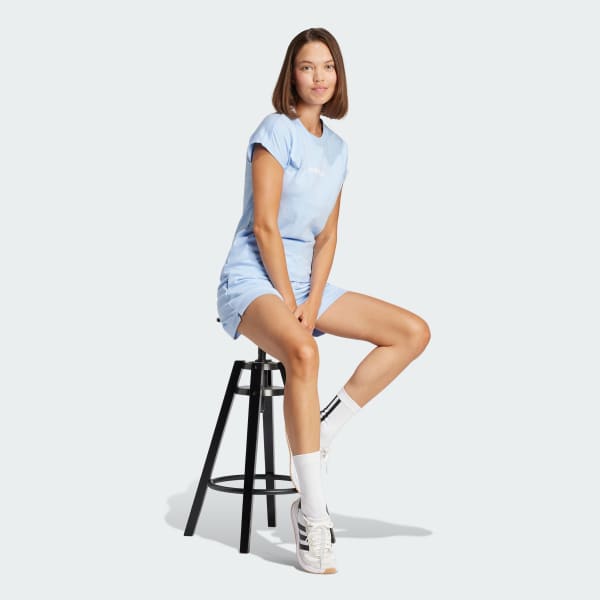 Azul Polo de algodón Essentials Linear