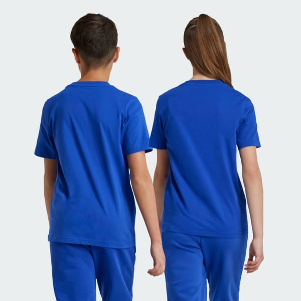 Azul Playera Essentials Big Logo Algodón