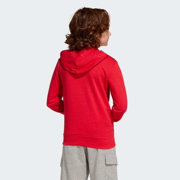 Rojo Sudadera con Gorro Essentials (Niños)